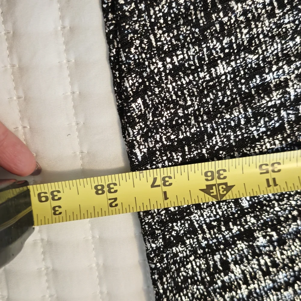 WANT AND NEED Women's Tunic Black and Silver Plus Size 2X Fun to Wear!